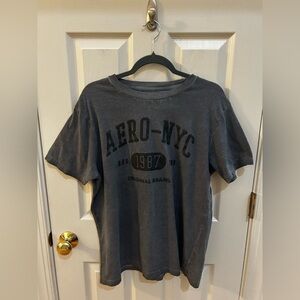 Aeropostale Aero-NYC Graphic Tee Gray Women’s